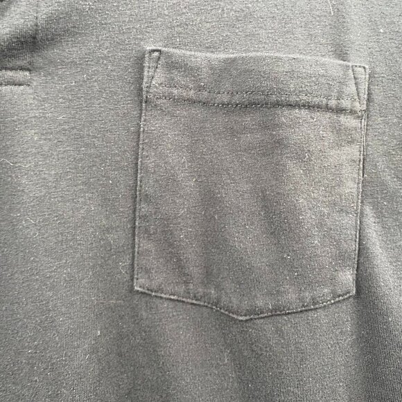 Merona Men's Polo Shirt XL Black Cotton/Polyester Blend - Picture 7 of 7